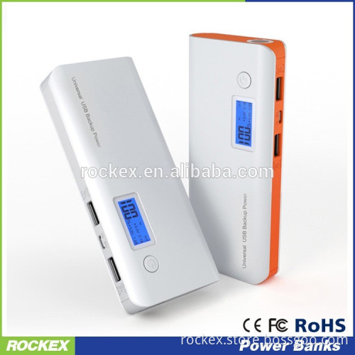 Portable Power Bank 10000mah, Dual USB Flashlight Power Bank Charger For iPhone Samsung